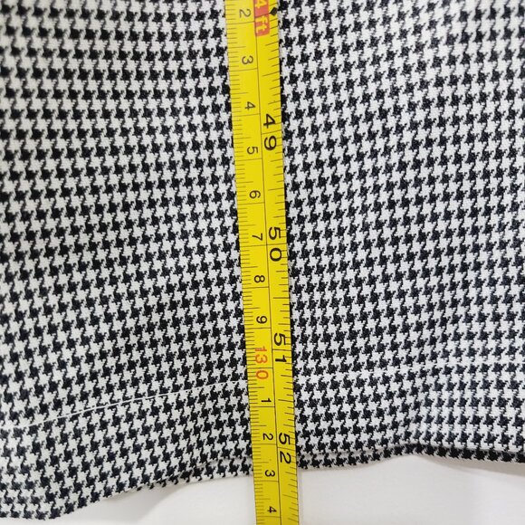 Mobb Women's Black White Plaid Checkered Elastic Weight High Rise Pant S,M,3XL - Picture 11 of 16